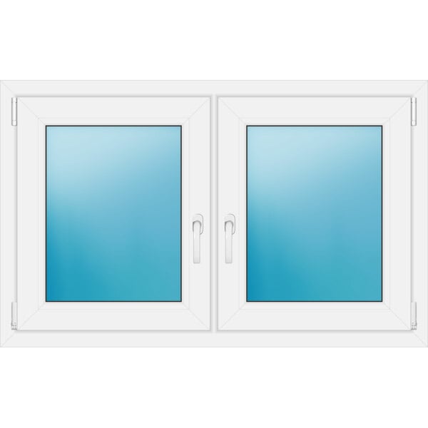 Zweiflügeliges Fenster 1200x750 Farbe Weiß
