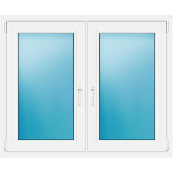 Zweiflügeliges Fenster 1220x1010 Farbe Weiß
