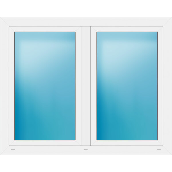 Zweiflügeliges Kunststofffenster 150x120 cm  