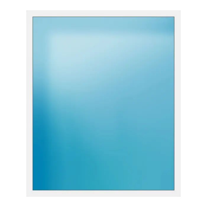 Festverglasung aus Kunststoff 194x234 cm Weiß
