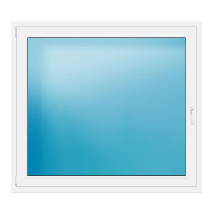 Einflügeliges Kunststofffenster 145x130 cm Weiß