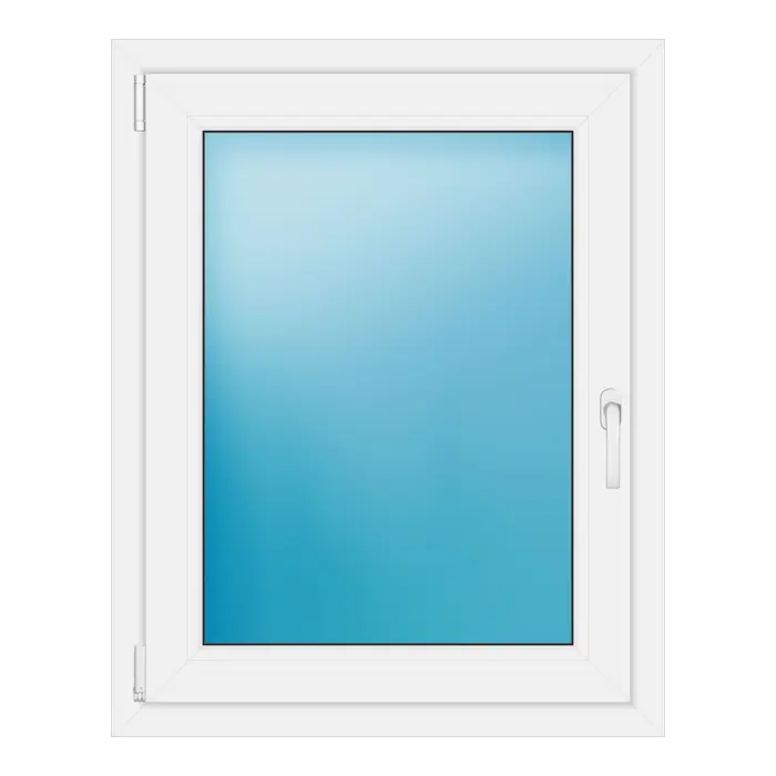 Einflügeliges Kunststofffenster 77x97 cm Weiß