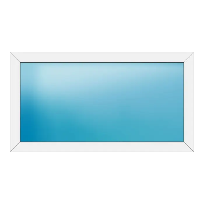 Festverglasung aus Kunststoff 148x80 cm Weiß