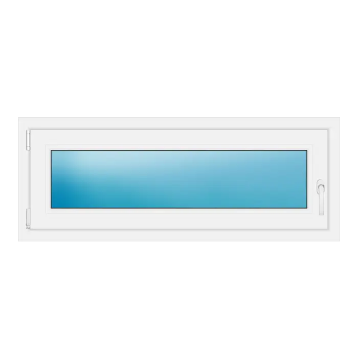 Einflügeliges Kunststofffenster 125x48 cm Weiß