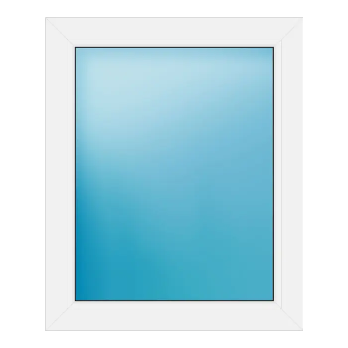 Festverglasung aus Kunststoff 70x85 cm Weiß