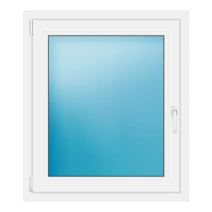 Einflügeliges Kunststofffenster 85x98 cm Weiß