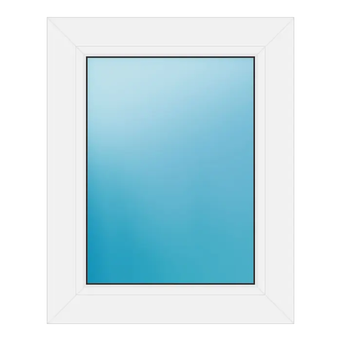 Festverglasung aus Kunststoff 50x62 cm Weiß
