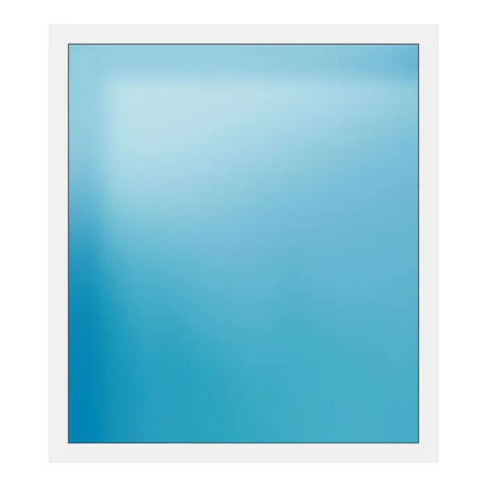 Festverglasung aus Kunststoff 160x180 cm Weiß