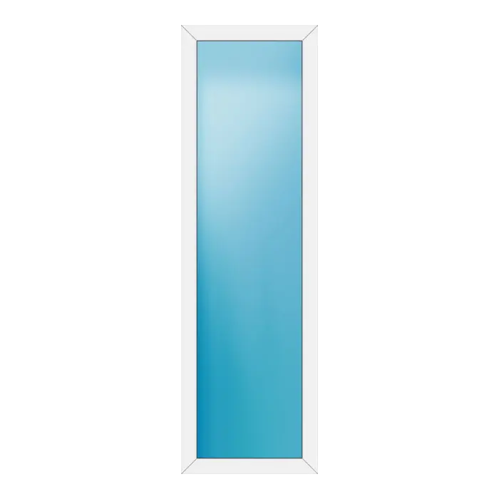 Festverglasung aus Kunststoff 70x230 cm Weiß