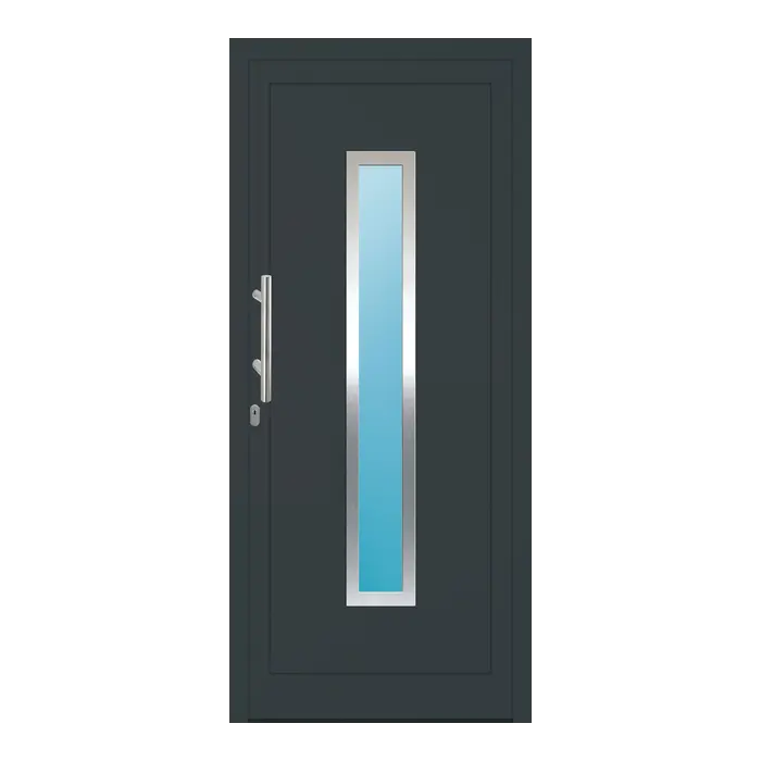 Haustür Aluminium 95x215 cm Prezo Top 05 Anthrazitgrau RAL 7016