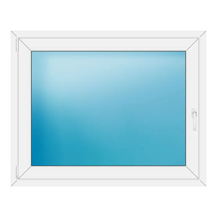 Einflügeliges Kunststofffenster 123x98 cm Weiß
