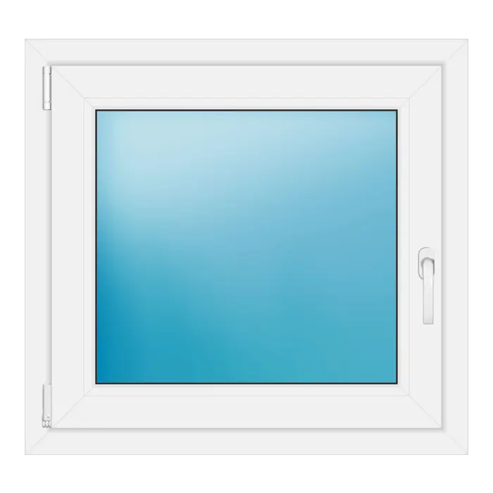 Einflügeliges Kunststofffenster 80x75 cm Weiß
