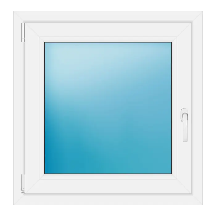 Einflügeliges Kunststofffenster 78x80 cm Weiß