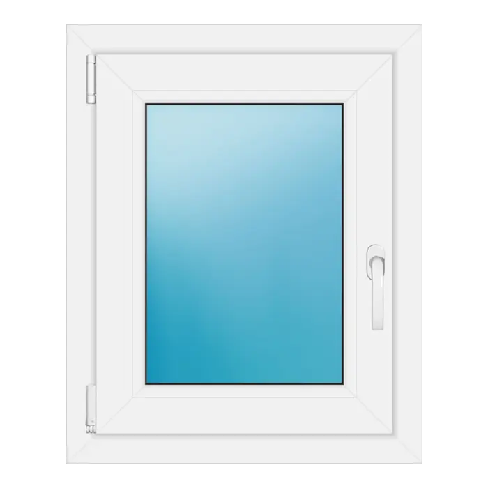 Einflügeliges Kunststofffenster 57,5x71 cm Weiß