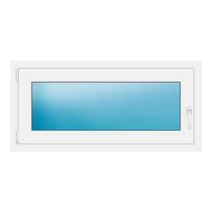 Einflügeliges Kunststofffenster 116x55 cm Weiß