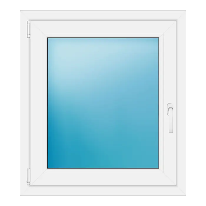 Einflügeliges Kunststofffenster 78x87 cm Weiß