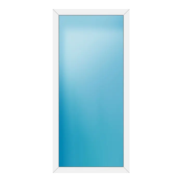 Festverglasung aus Kunststoff 102x218 cm Weiß