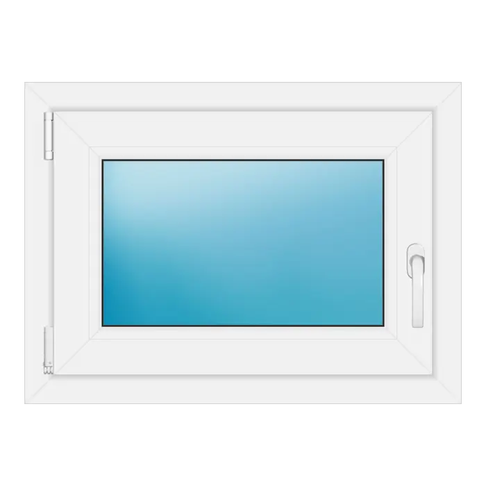 Einflügeliges Kunststofffenster 72x53 cm Weiß