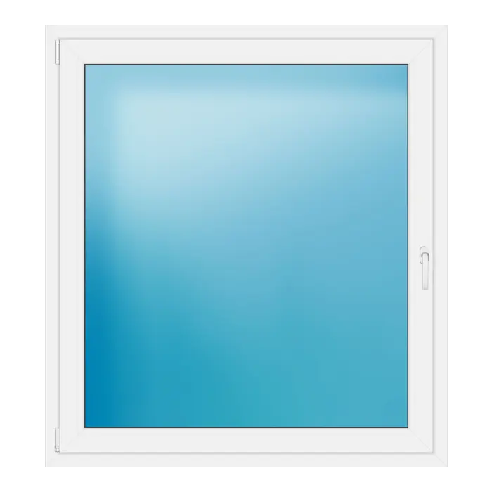 Einflügeliges Kunststofffenster 130,3x143,3 cm Weiß