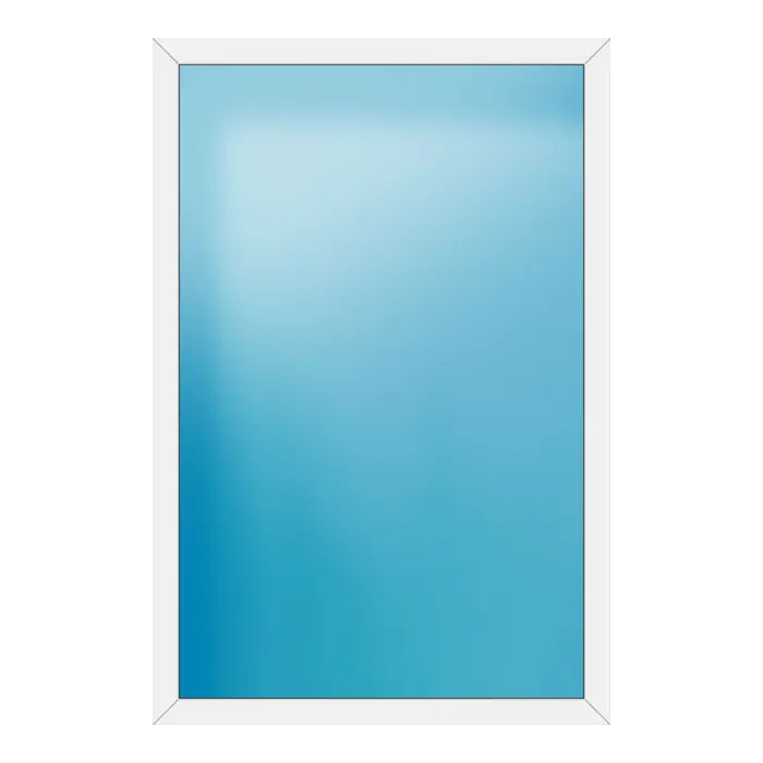 Festverglasung aus Kunststoff 140x210 cm Weiß