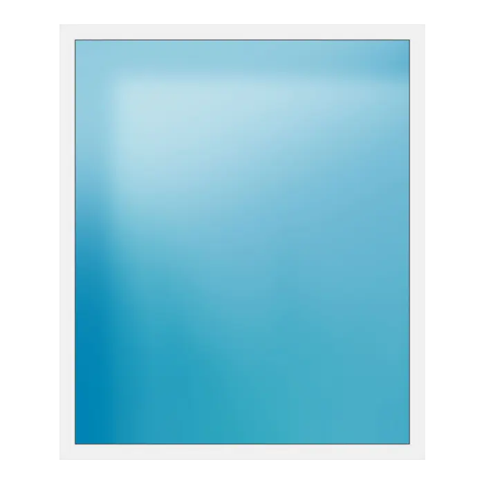 Festverglasung aus Kunststoff 188x224 cm Weiß