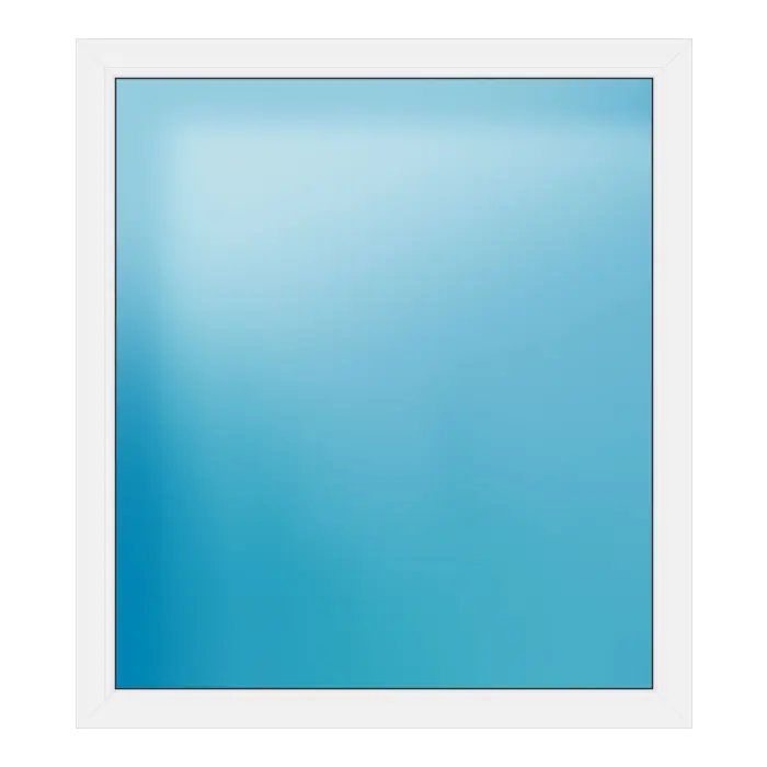 Festverglasung aus Kunststoff 125x140 cm Weiß