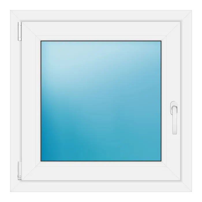 Einflügeliges Kunststofffenster 76x76 cm Weiß