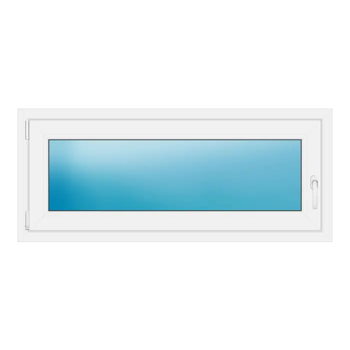 Einflügeliges Kunststofffenster 130x55 cm Weiß