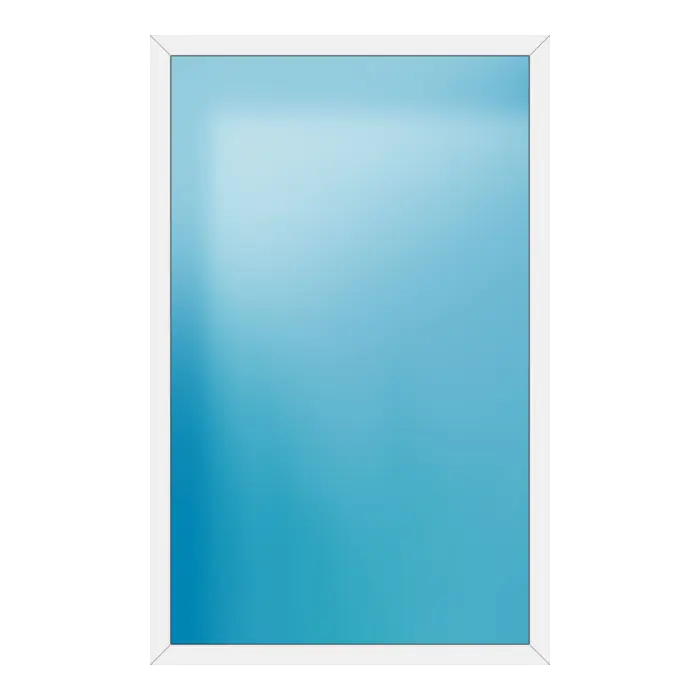 Festverglasung aus Kunststoff 156x246 cm Weiß