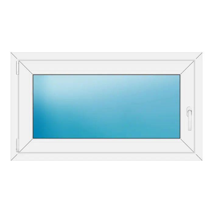 Einflügeliges Kunststofffenster 110,6x62,4 cm Weiß