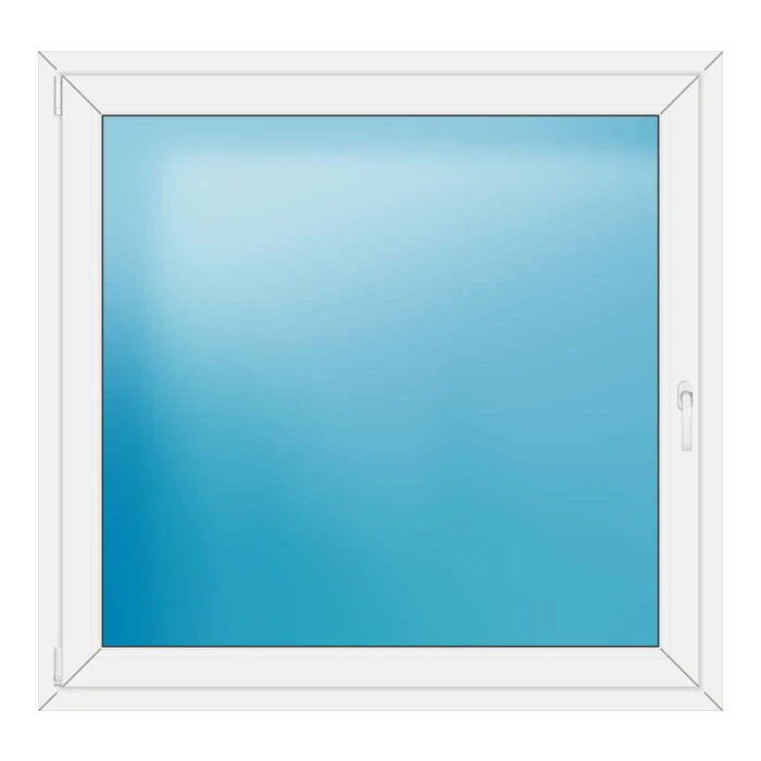 Einflügeliges Kunststofffenster 137x132 cm Weiß
