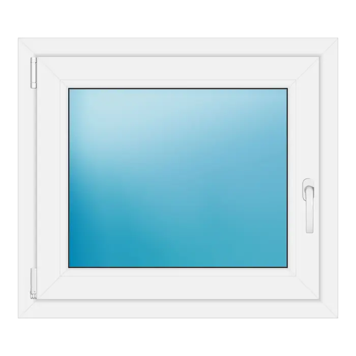 Einflügeliges Kunststofffenster 81x71 cm Weiß