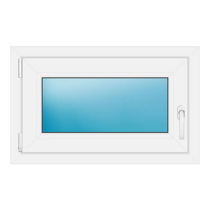 Einflügeliges Kunststofffenster 77x48 cm Weiß