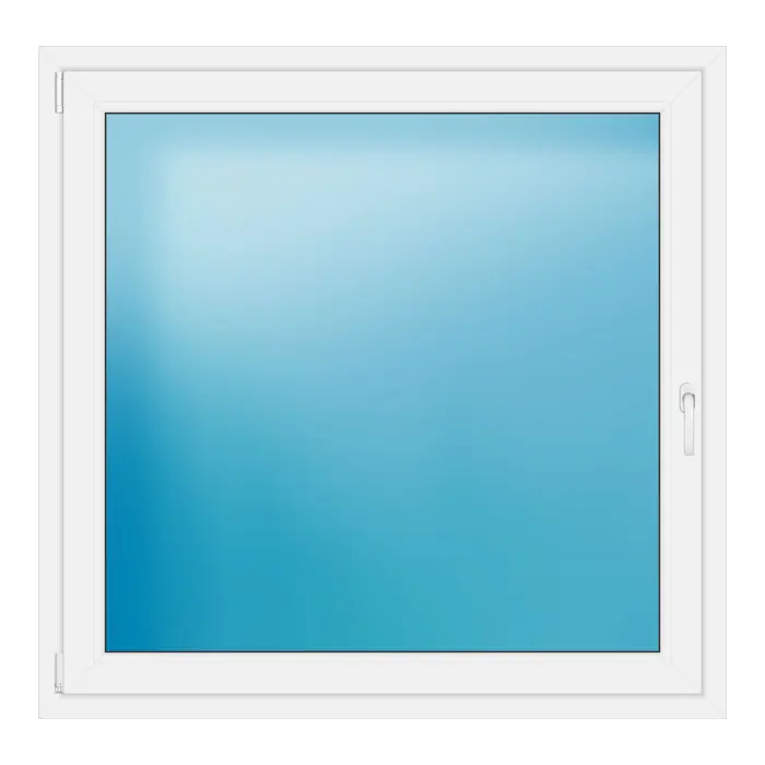 Einflügeliges Kunststofffenster 132x129 cm Weiß