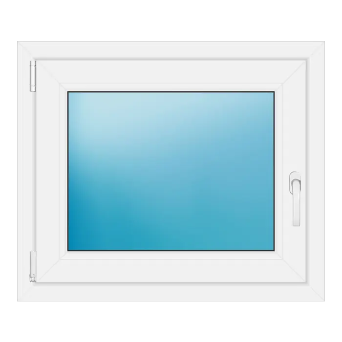 Einflügeliges Kunststofffenster 78x66 cm Weiß