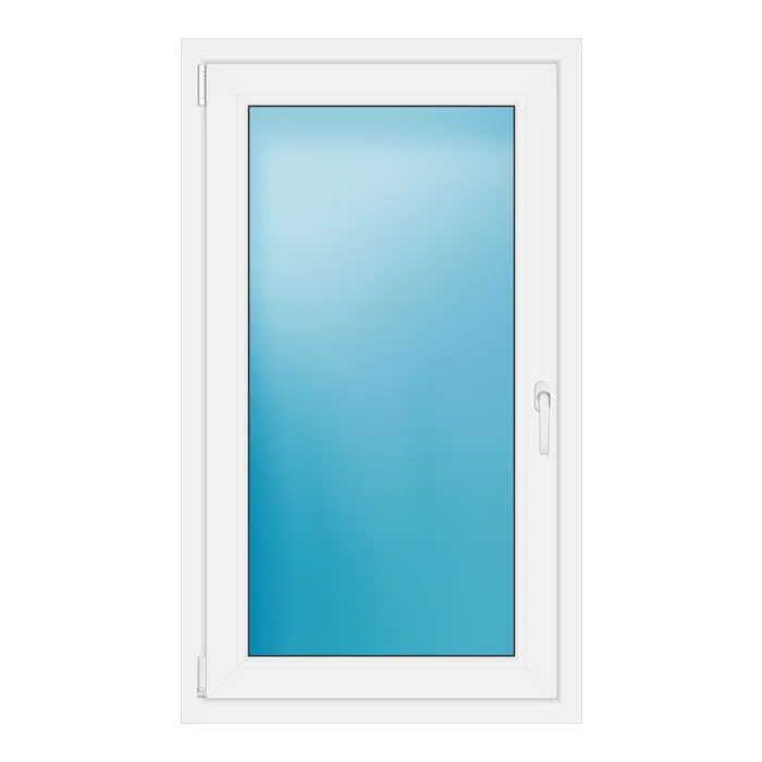 Einflügeliges Kunststofffenster 76x130 cm Weiß