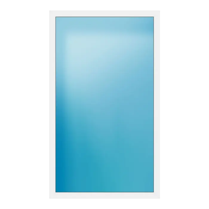 Festverglasung aus Kunststoff 140,5x238,5 cm Weiß