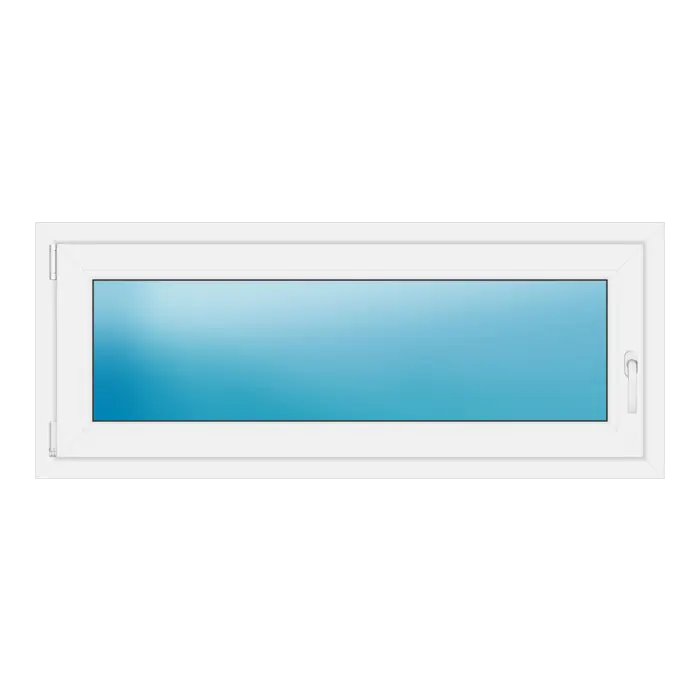 Einflügeliges Kunststofffenster 140x57 cm Weiß