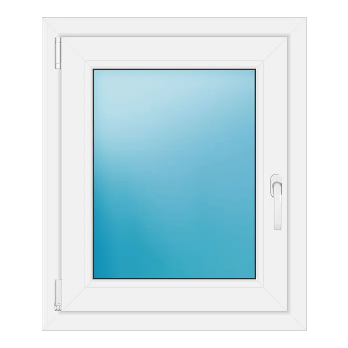 Einflügeliges Kunststofffenster 66x78 cm Weiß