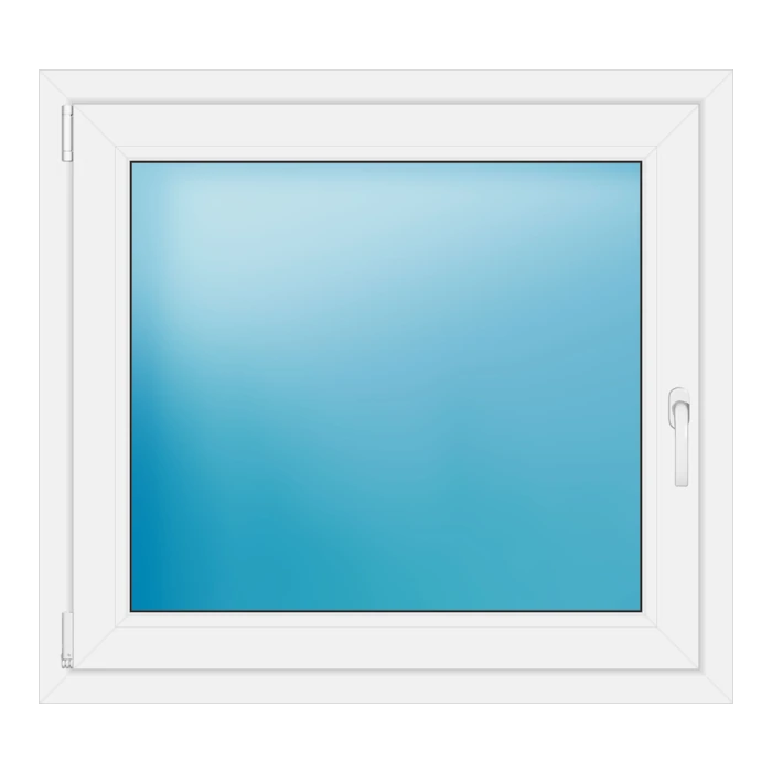 Einflügeliges Kunststofffenster 97x88,5 cm Weiß