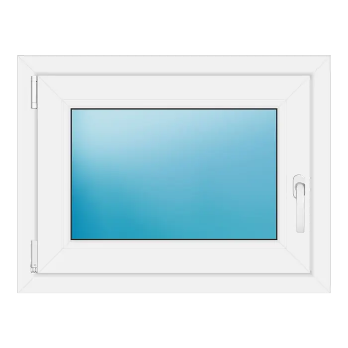 Einflügeliges Kunststofffenster 75x57 cm Weiß
