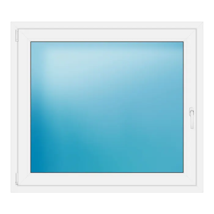 Einflügeliges Kunststofffenster 124x110 cm Weiß