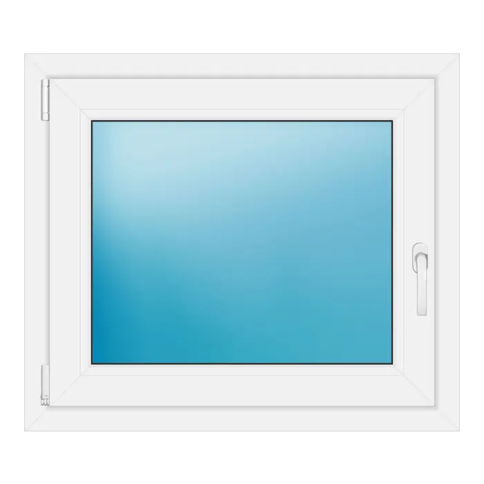 Einflügeliges Kunststofffenster 83x72 cm Weiß