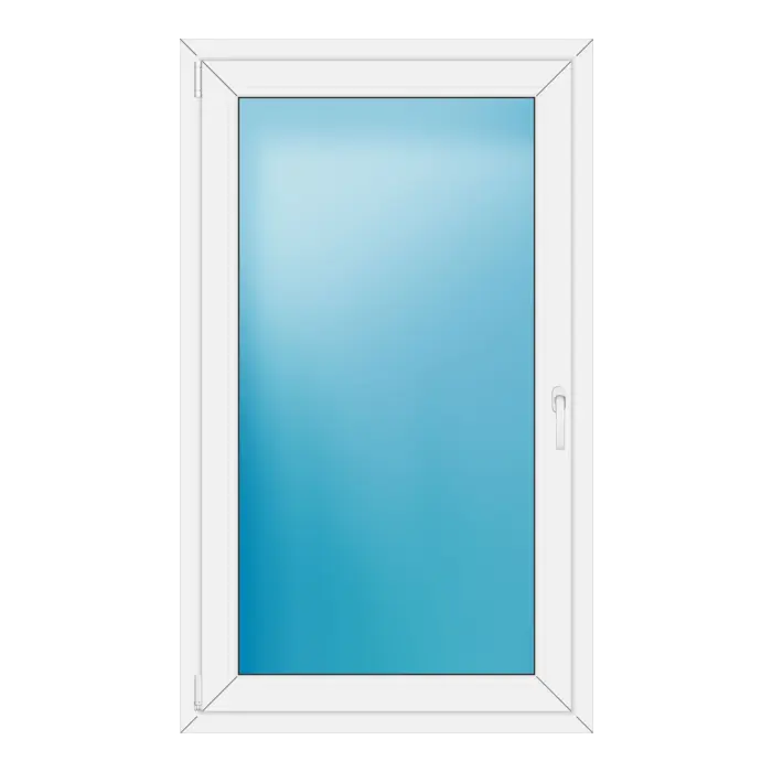 Einflügeliges Kunststofffenster 90,5x152 cm Weiß