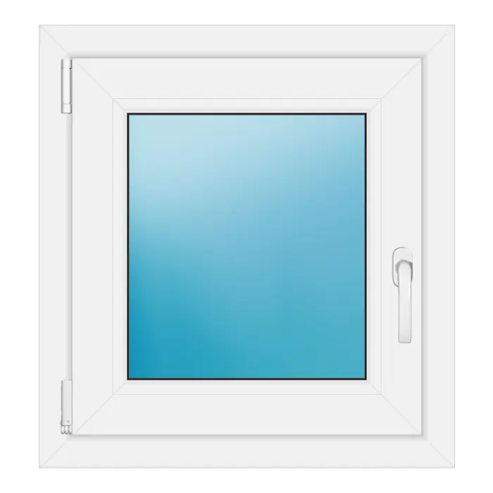Einflügeliges Kunststofffenster 60x64 cm Weiß