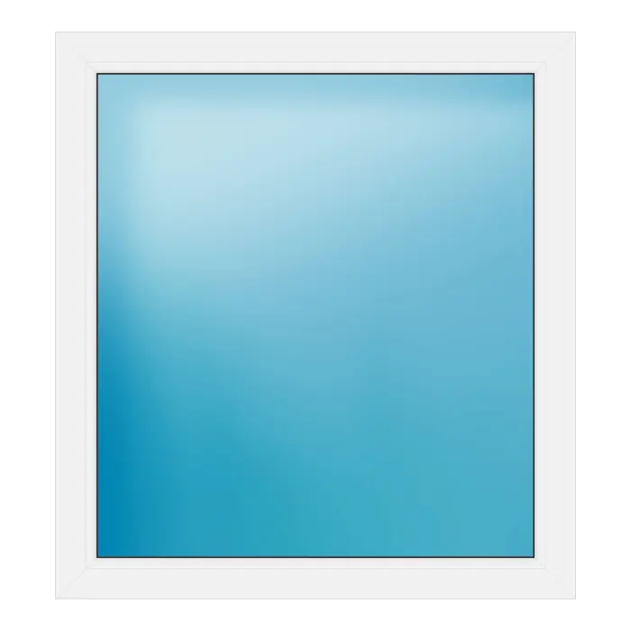Festverglasung aus Kunststoff 100x109 cm Weiß
