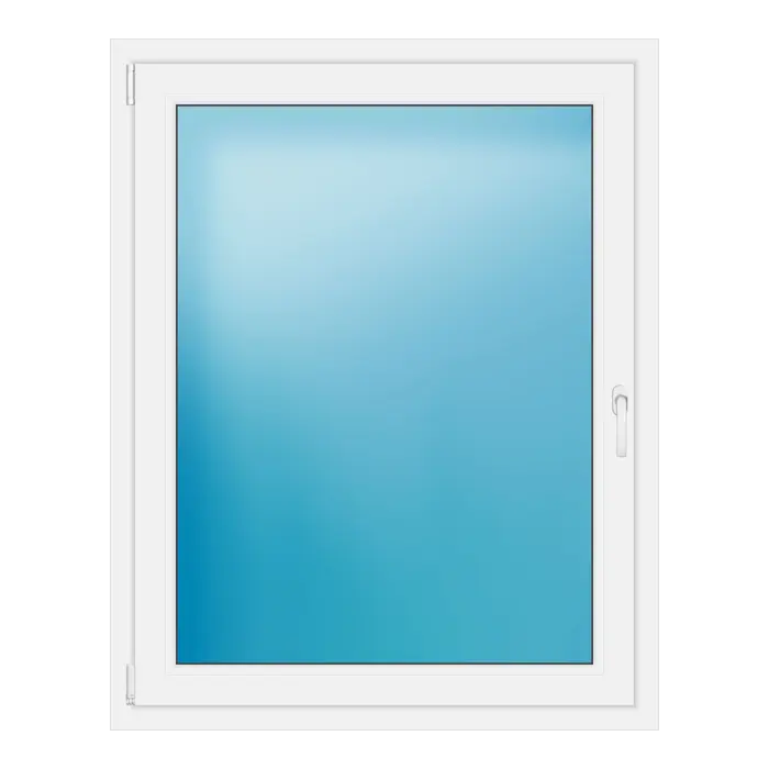 Einflügeliges Kunststofffenster 106x133,5 cm Weiß