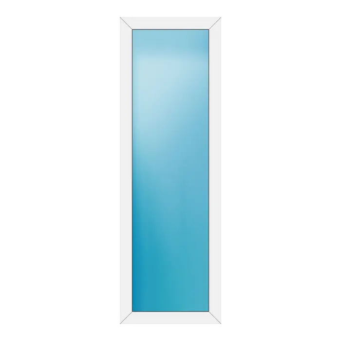 Festverglasung aus Kunststoff 66x200 cm Weiß