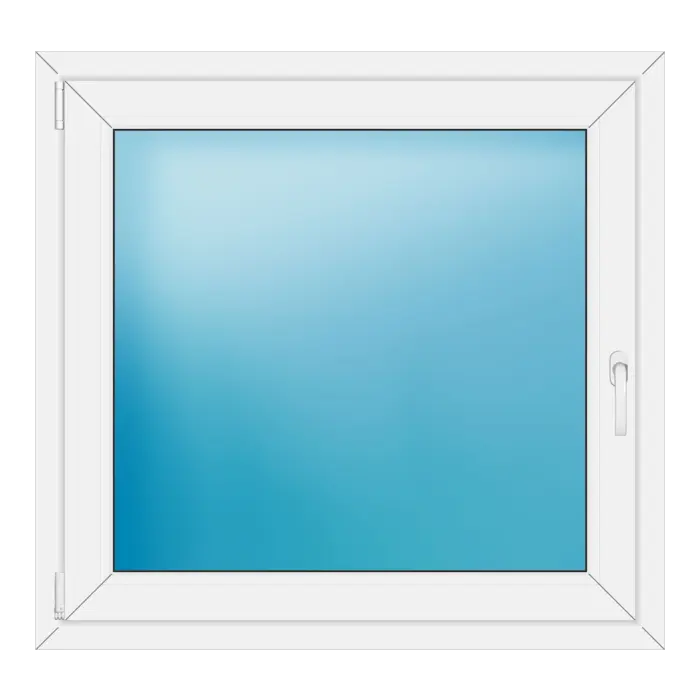 Einflügeliges Kunststofffenster 103x98 cm Weiß