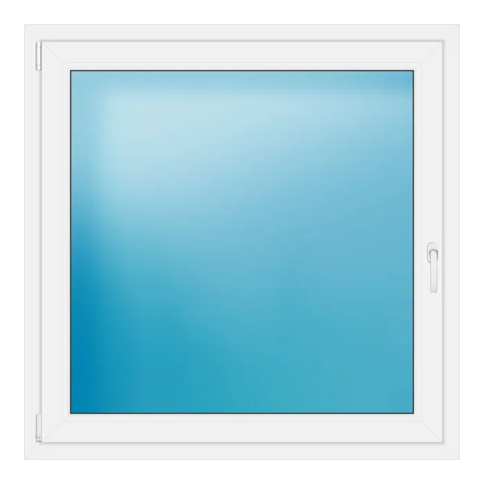 Einflügeliges Kunststofffenster 121x121 cm Weiß